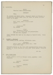 Moe Howard's 35pp. Script Dated March 1936 for The Three Stooges Film ''Half-Shot Shooters'' -- Very Good Plus Condition